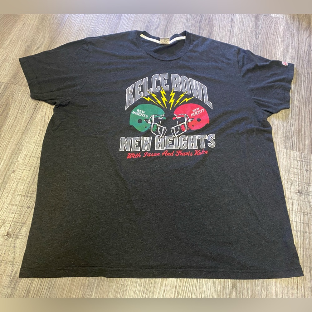 New Heights Kelce Bowl Gray Short Sleeve T Shirt Size 3XL